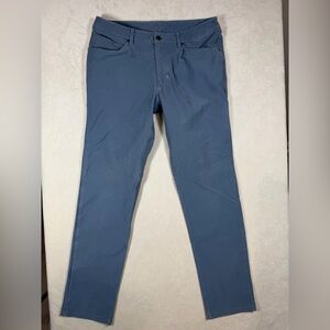 lululemon athletica Size 34 Thick Cotton ABC Chino Jeans Men's Blue Pants